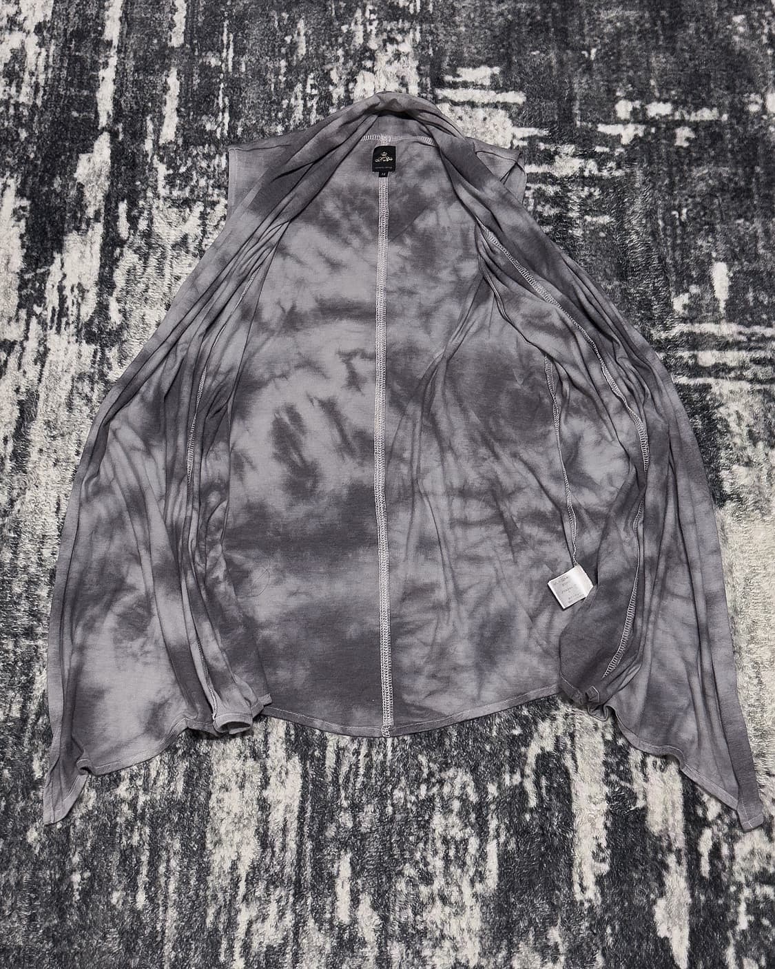 {Sementic Design} Tie-Dye Draped Vest    상품이미지5