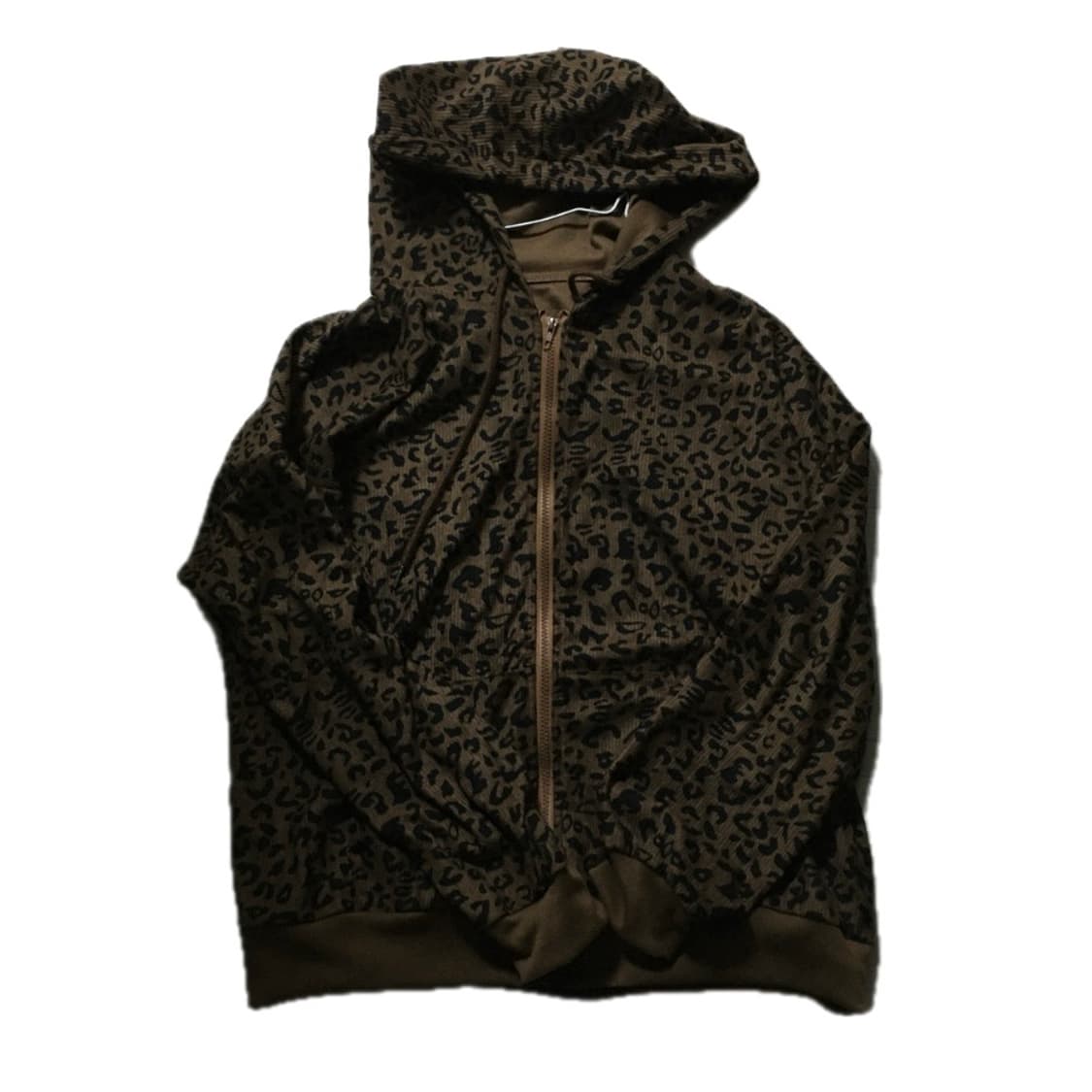 레오파드 후드집업 상품이미지2