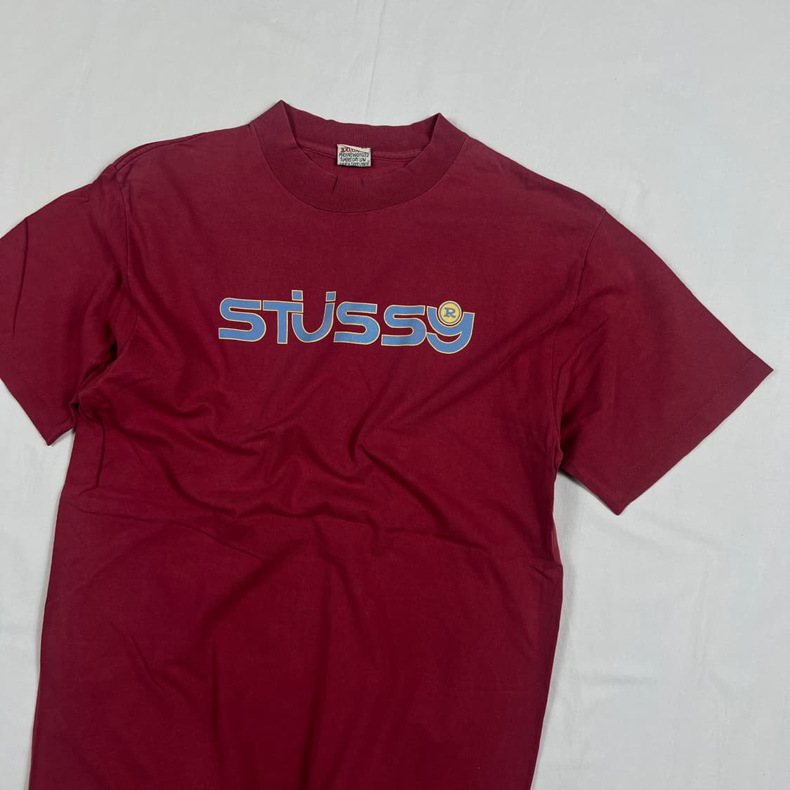 90‘s 스투시 stussy 스펠아웃 로고 반팔티 상품이미지3