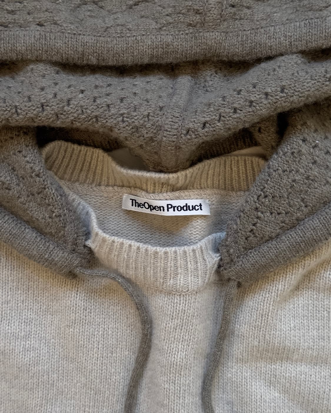 [TheOpen Product] Wool Knit Hoodie 상품이미지6