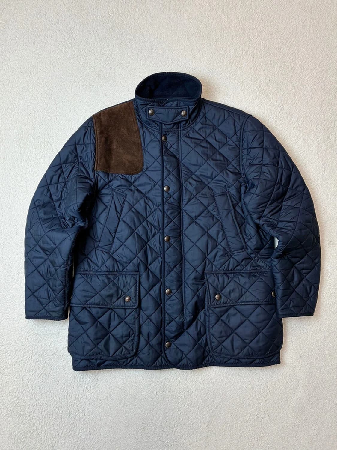 폴로 랄프로렌 클래식 캠튼 퀄팅 가죽 배색 자켓 PN6275 상품이미지1