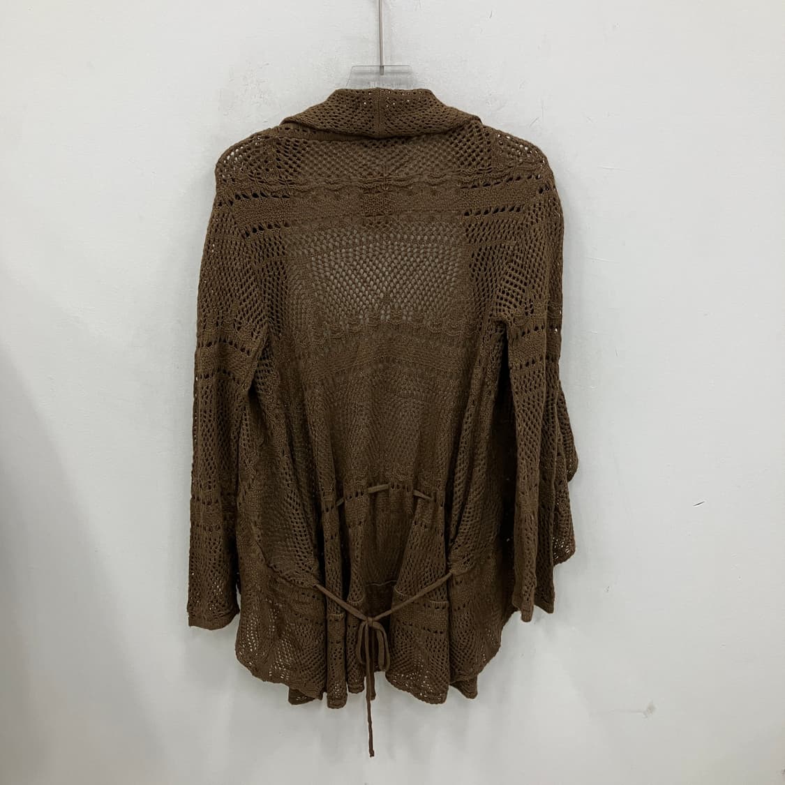 빈티지 모리 페어리 딥브라운 오픈 니트 가디건 상품이미지2