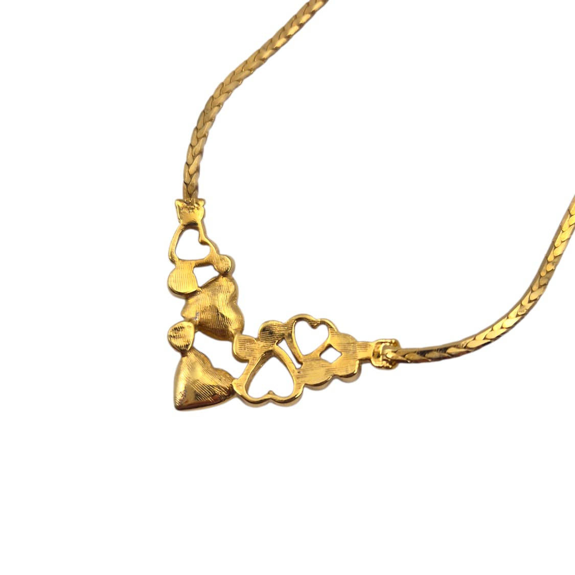 90s 프랑스 꾸레쥬 하트 물방울 크리스탈 초커 상품이미지5