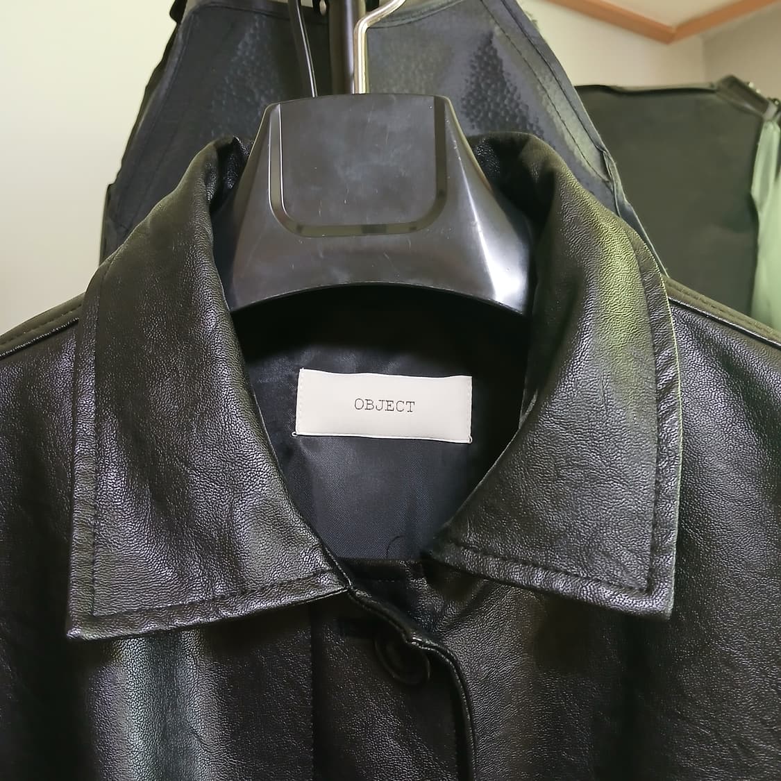 object 오브젝트 가죽 레더 라이더 자켓 상태좋음 상품이미지3