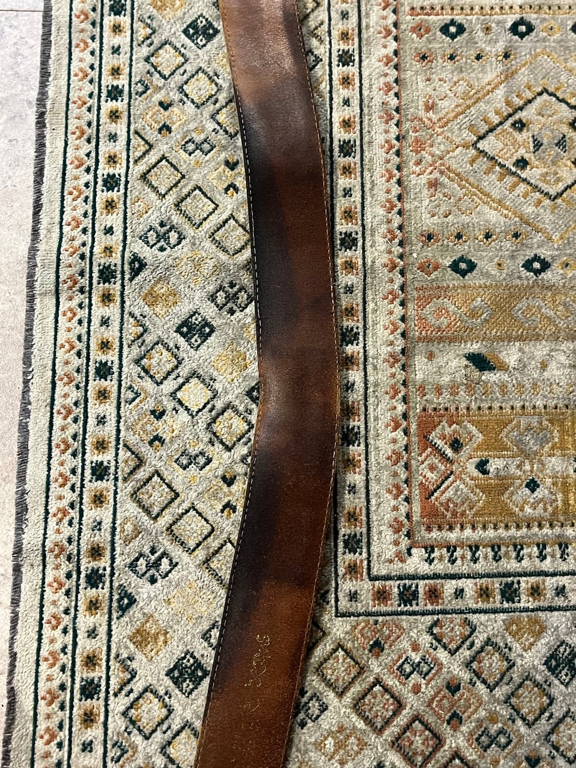 빈티지 가죽 벨트 브라운 #csz1961 상품이미지7