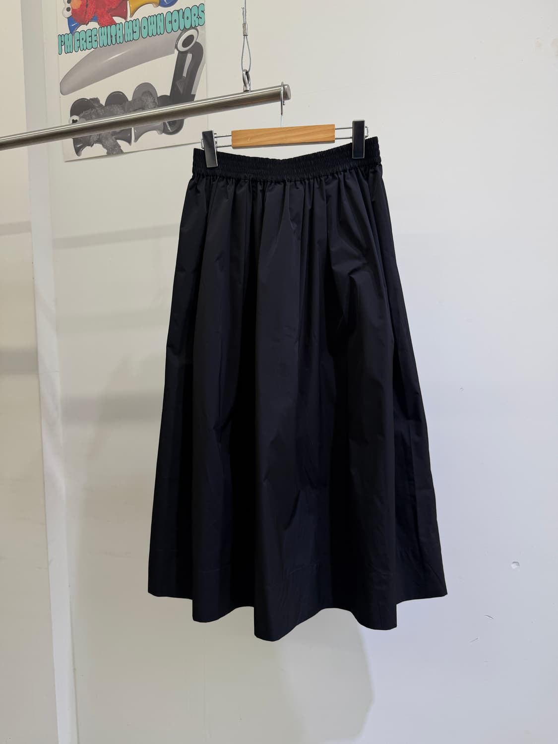 LESSAGE (Made in Japan) 블랙 롱스커트  상품이미지1
