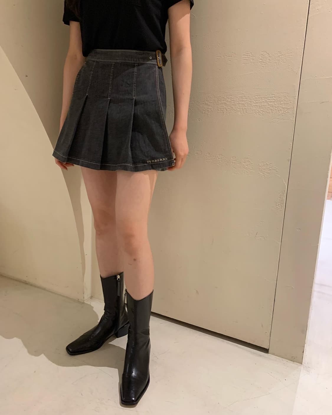 버저리 데님 스커트 상품이미지6