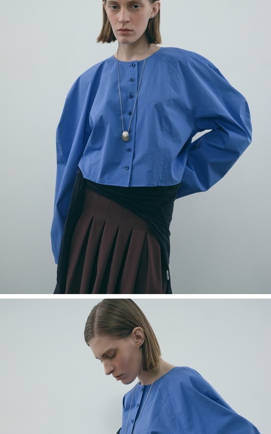 24 에토스 ROUNDED PUFF BLOUSE 상품이미지5