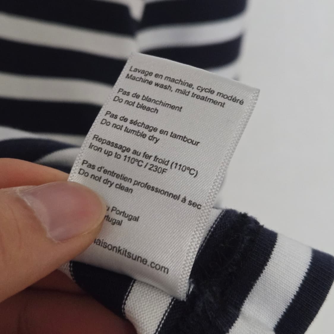 메종키츠네 스트라이프 티셔츠 / 여성 티셔츠 / 여성 긴팔티셔츠  상품이미지7