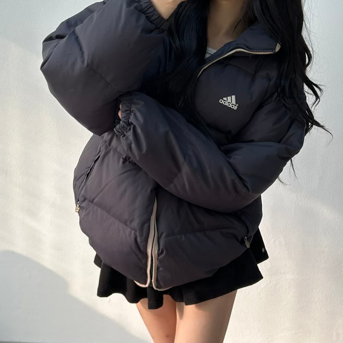 아디다스 90-00s 네이비 덕다운 자켓 대장급 패딩(95) 상품이미지1