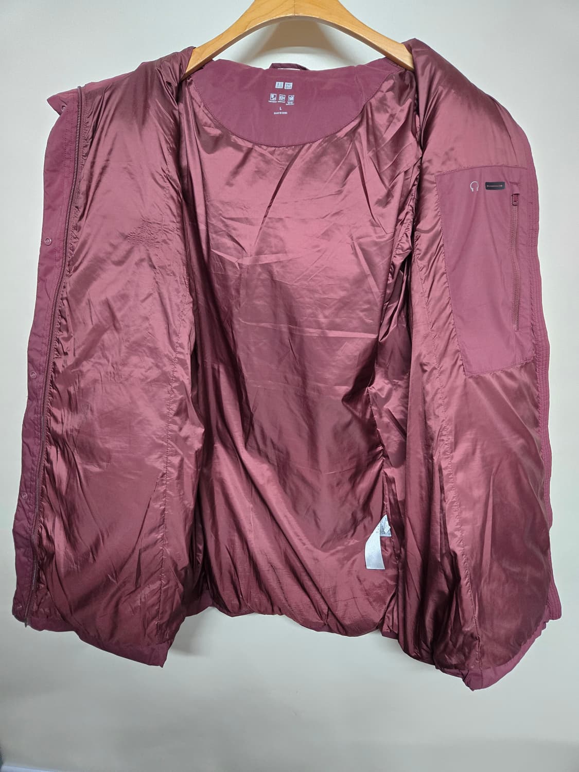 유니클로 후드 일체형 롱패딩여L 상품이미지5