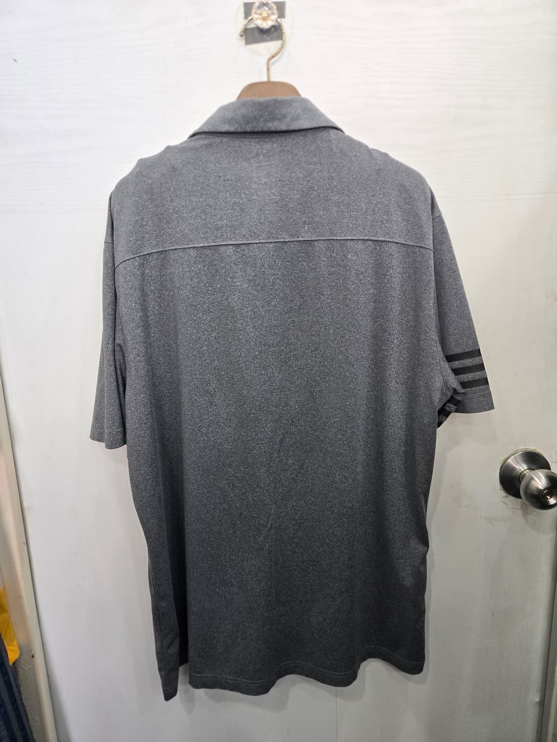 105,XL )) adidas 아디다스 카라 반팔티셔츠! 그레이 & 블랙 상품이미지5