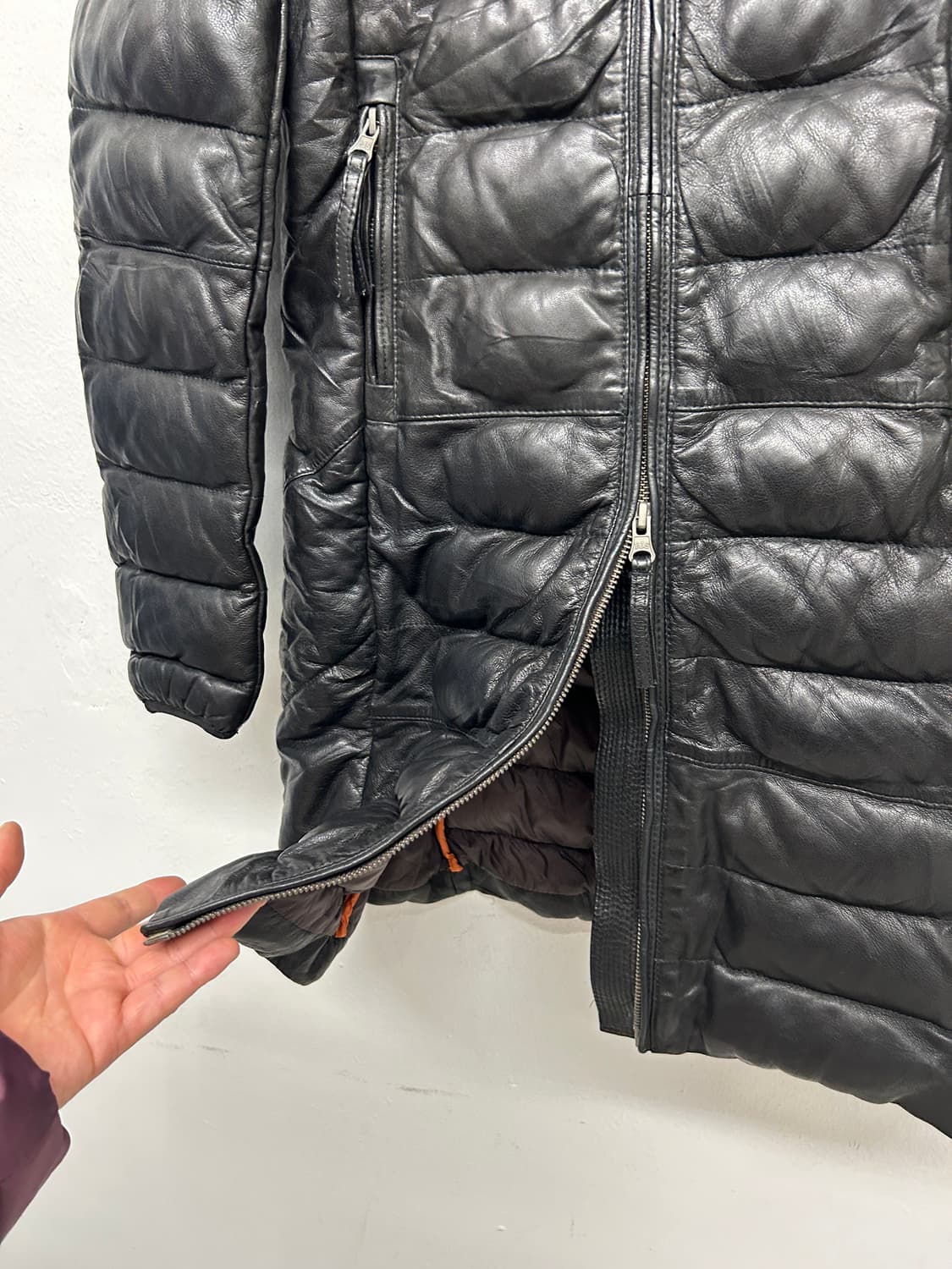 파라점퍼스 양가죽 블랙 롱 패딩 상품이미지3