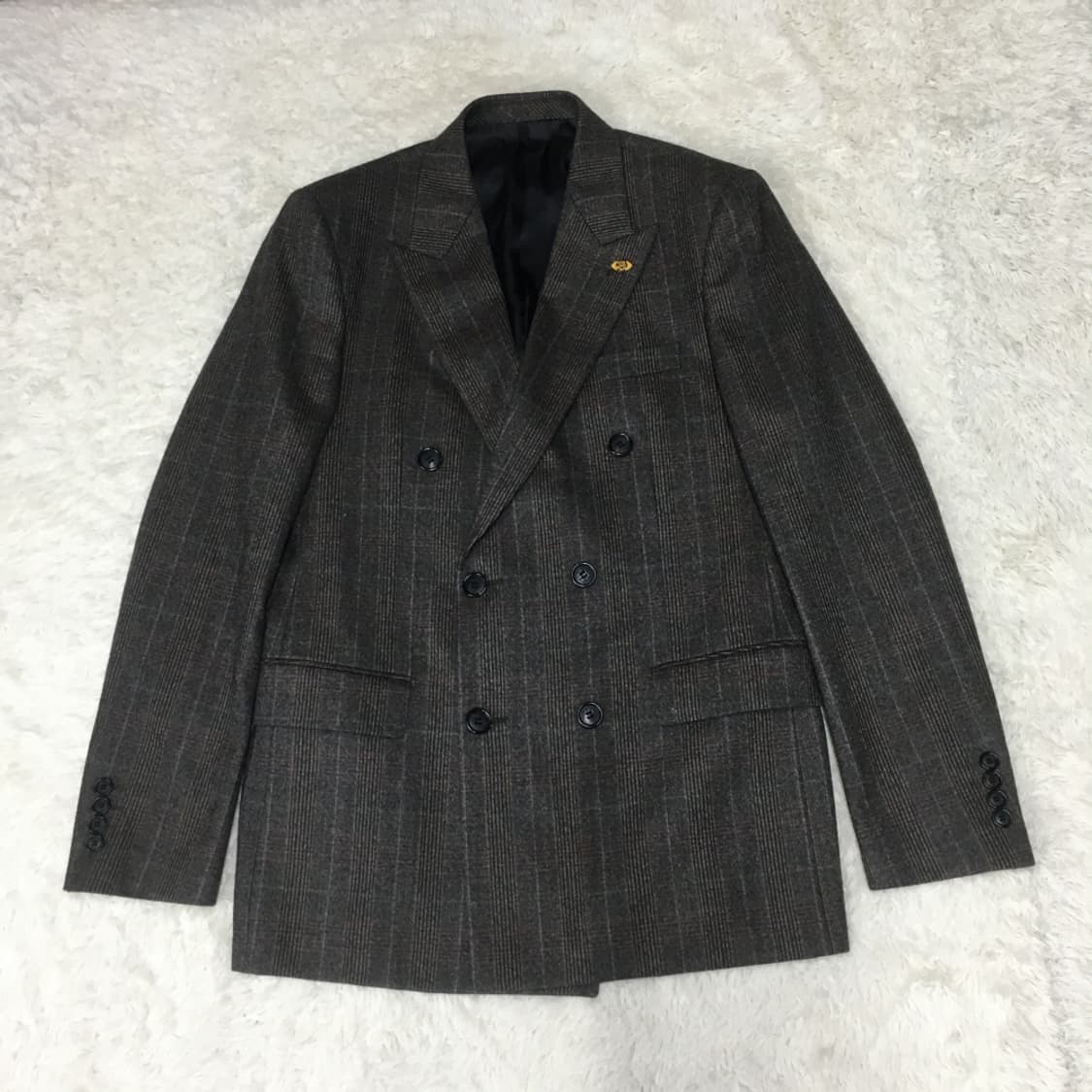 커스텀멜로우 체크 더블자켓 BB15 상품이미지1