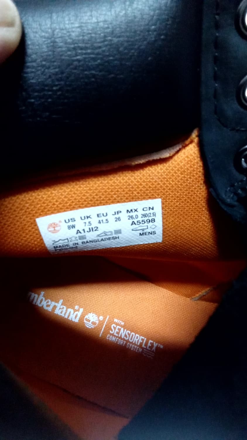 팀 버랜드 6홀 블랙 누벅 스웨이드 상품이미지7