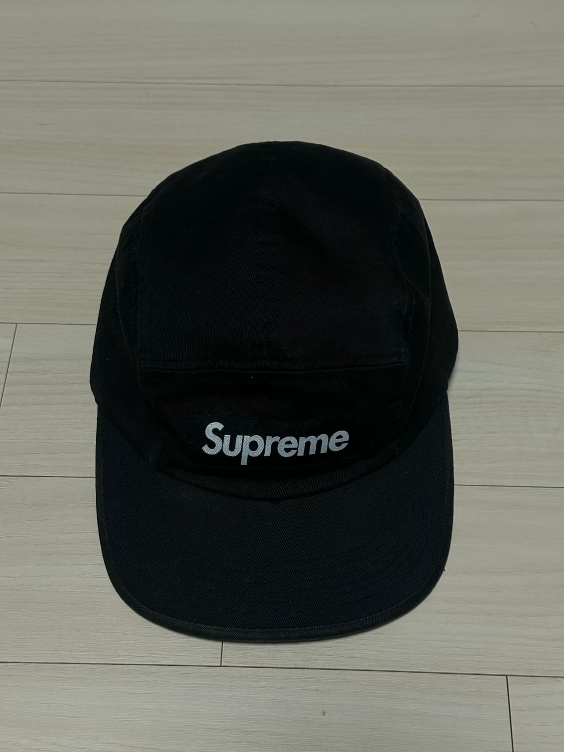 슈프림 워시드 치노 트윌 캠프캡 블랙 24SS 상품이미지2