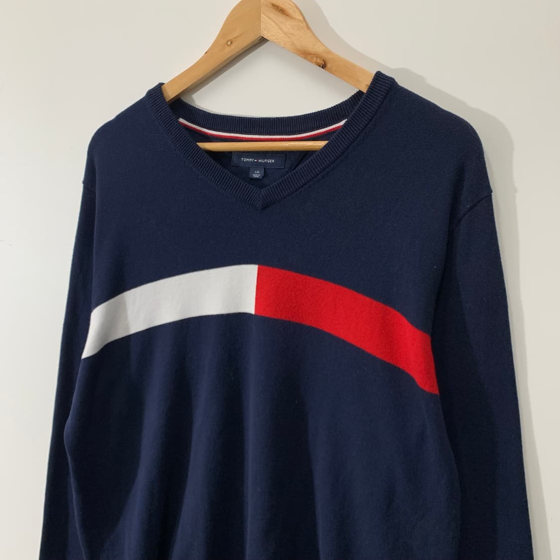 타미힐피거 플래그 네이비 니트 상품이미지2