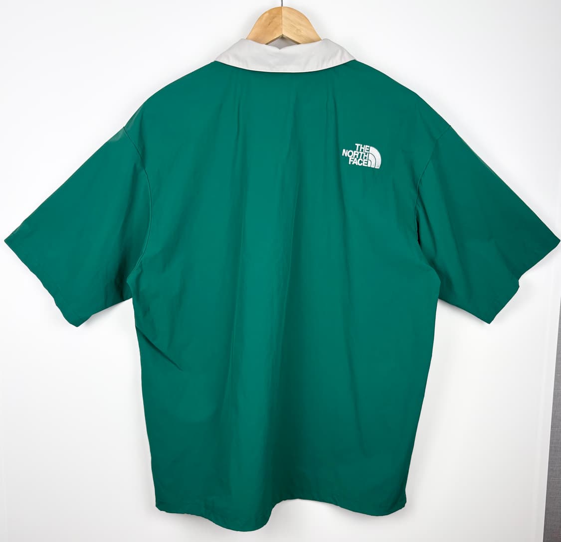 노스페이스 화이트라벨 블렌드 하프버튼 웜업 반팔 티셔츠 상품이미지3