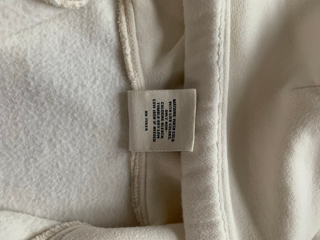 아베크롬비 가슴로고 화이트 딱붙핏 후드집업 상품이미지6