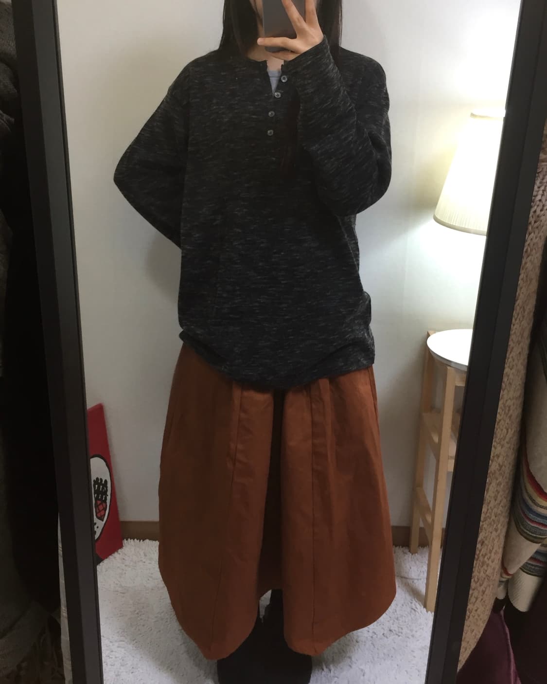 oversized heather knit top 상품이미지2