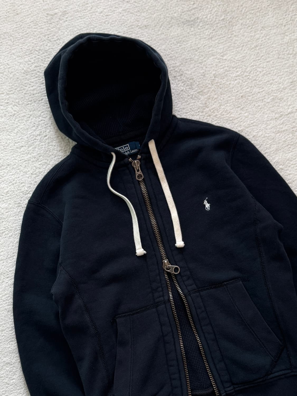 폴로 블랙 써멀 투웨이 후드집업 상품이미지2