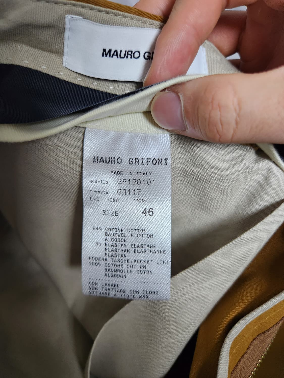 마우로 그리포니 코튼 치노팬츠 46 상품이미지5