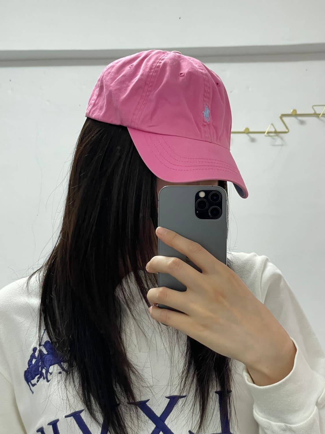 폴로 랄프로렌 핑크 볼캡 상품이미지3