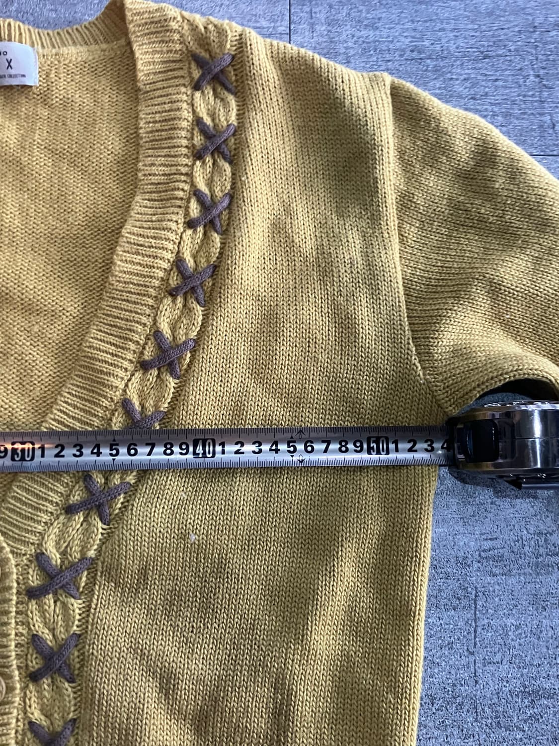 일본빈티지 Deux 올드스쿨아메카지 보헤미안 니트스웨터 가디건 상품이미지2