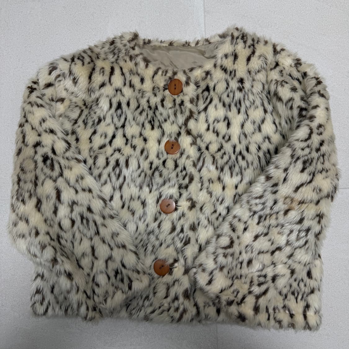 leopard fur jacket 호피 퍼자켓 퍼가디건 상품이미지2