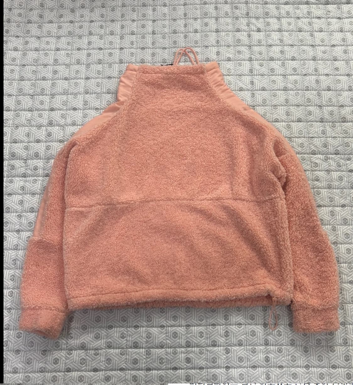 아디다스 뽀글이 후리스 하이넥 스웨트 M 핑크 상품이미지7