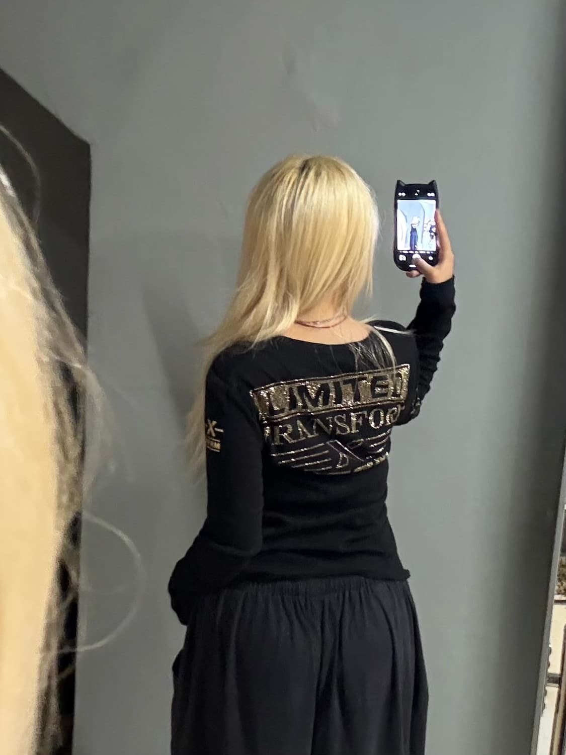 Xfrm lettering cubic long sleeve 상품이미지4