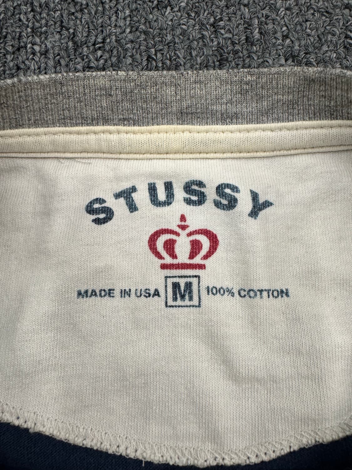 M)00’s 스투시 빈티지 크라운 로고 프린팅 롱슬리브 상품이미지4