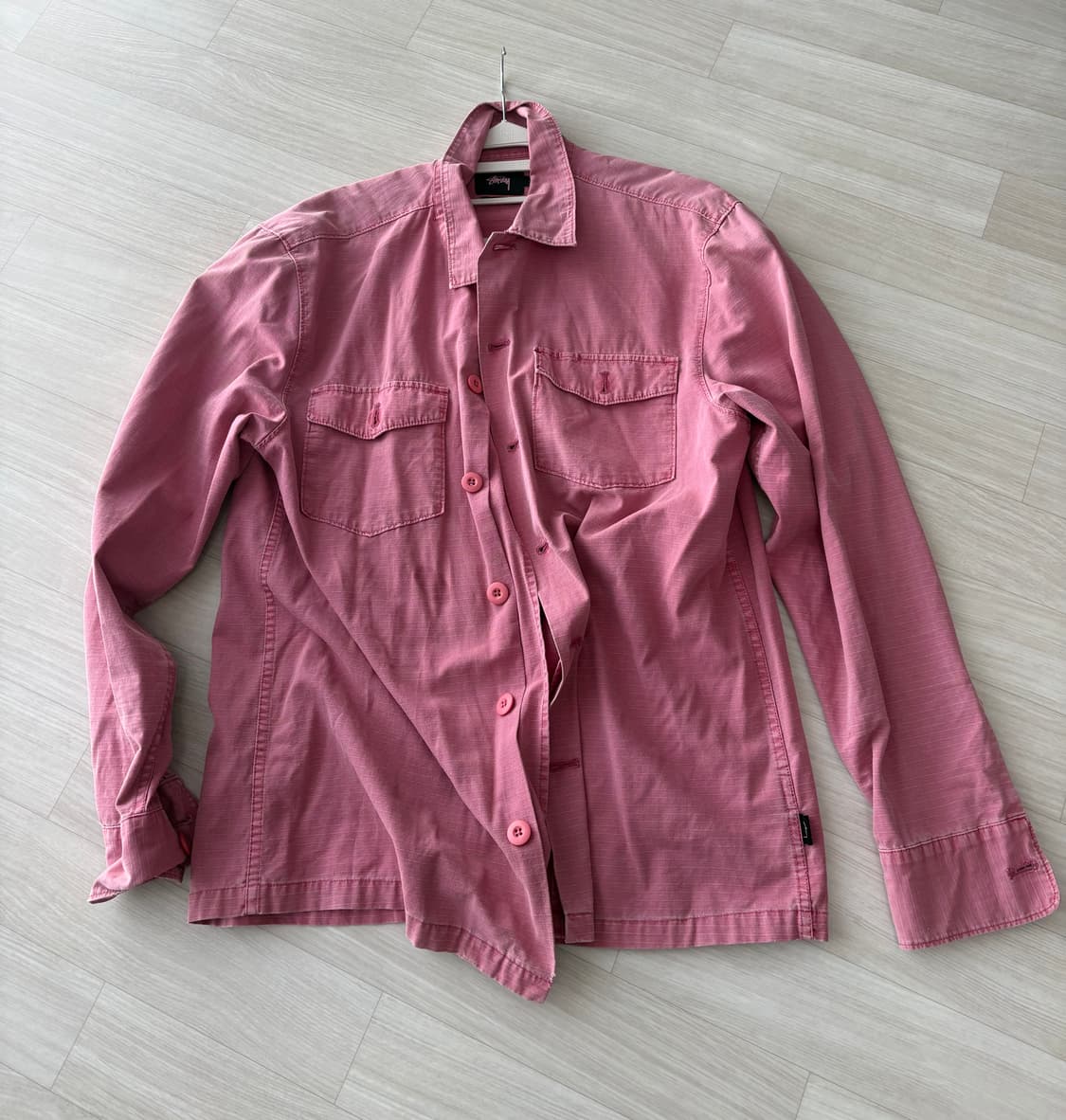 스투시 피그먼트 워싱 셔츠 상품이미지1