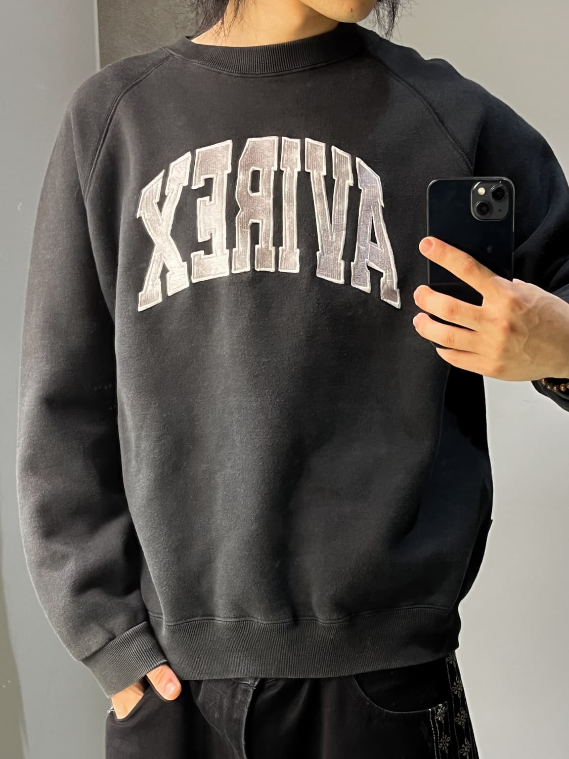 아비렉스 로고 스웻셔츠 상품이미지2