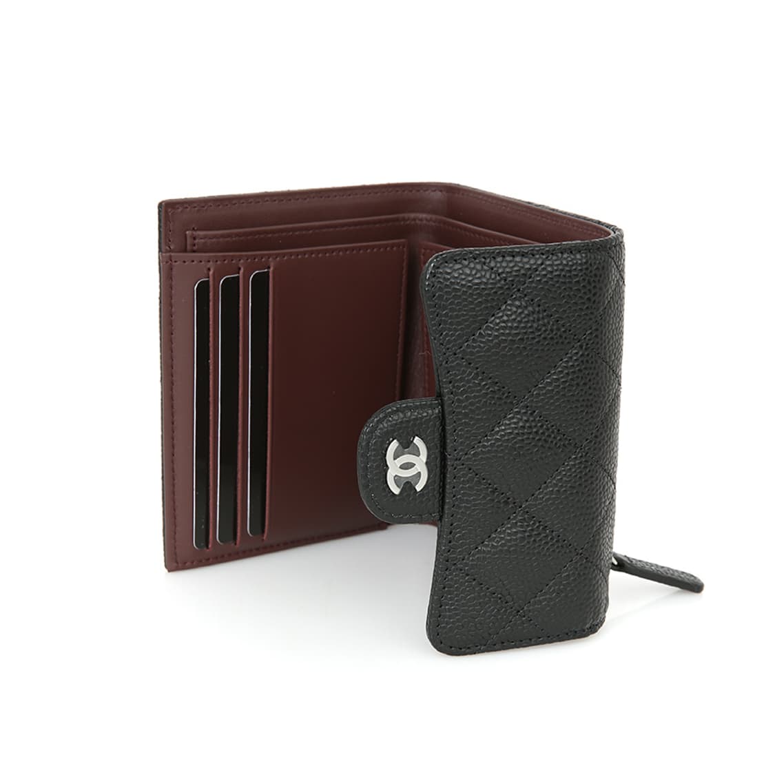 샤넬 클래식 캐비어 지갑 CC로고 퀼팅 지갑 블랙 AP0231 상품이미지10