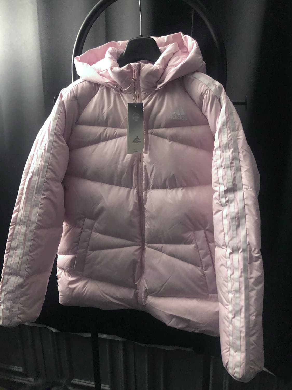 [새상품] 아디다스 3S 다운 패딩 핑크 상품이미지2