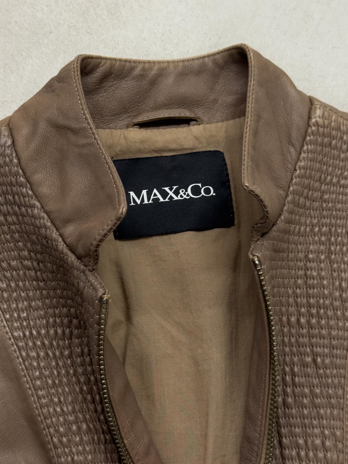 막스마라 셔링 레더 자켓 상품이미지4