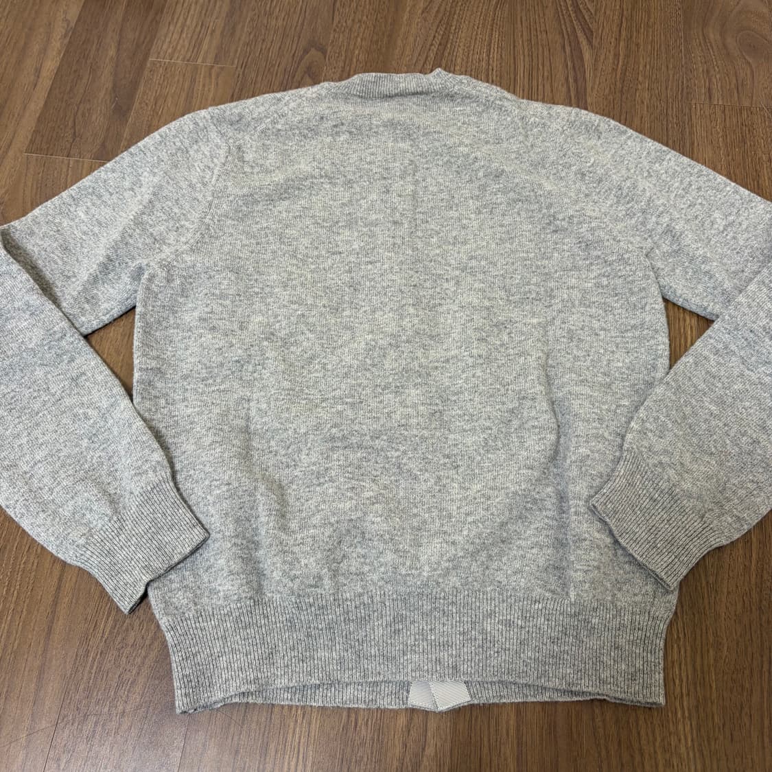 (W)꼼데가르송 니트 가디건 그레이 블랙 하트 L 상품이미지6