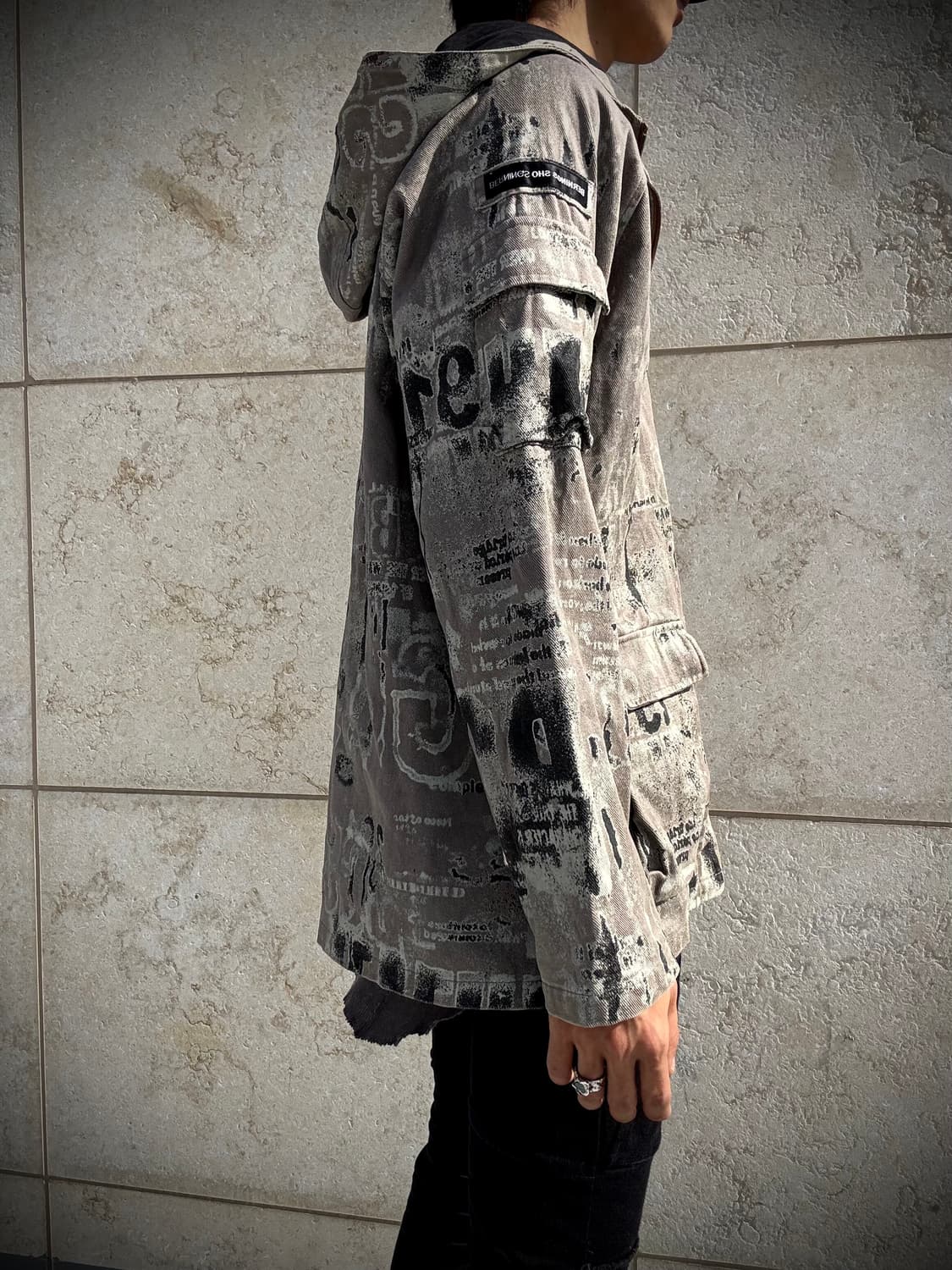 “Bernings sho”00‘s Print Multi Pocket Ho 상품이미지4