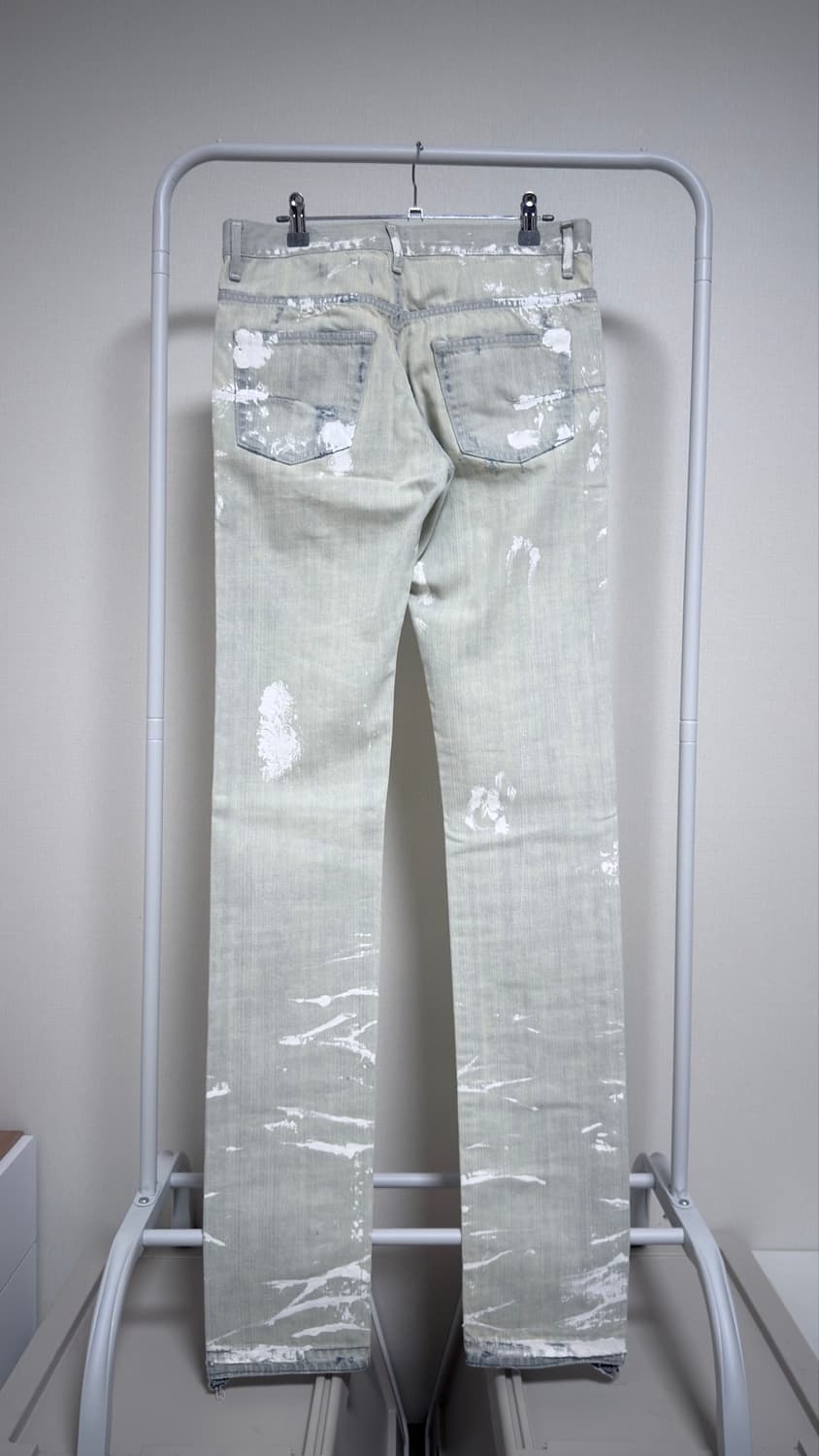 Dior Homme 08aw 화이트 페인트 진 30 상품이미지2