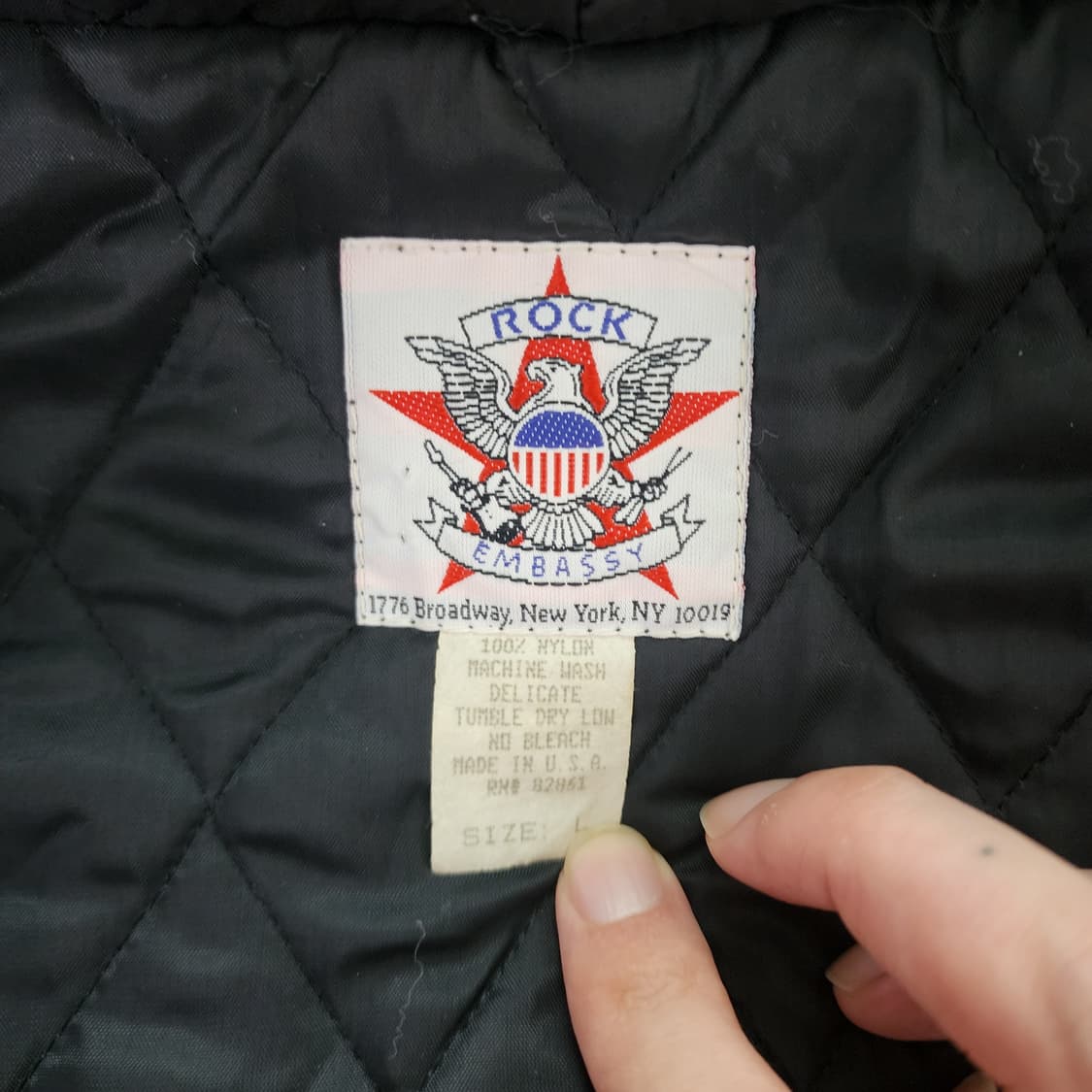 [L] 퍼블릭애너미 1991 OG 나일론 투어자켓 상품이미지7
