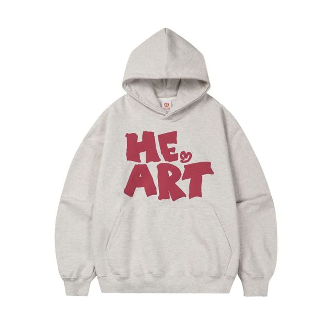 밈더워드로브 원 하트 후드티 오트밀 상품이미지1