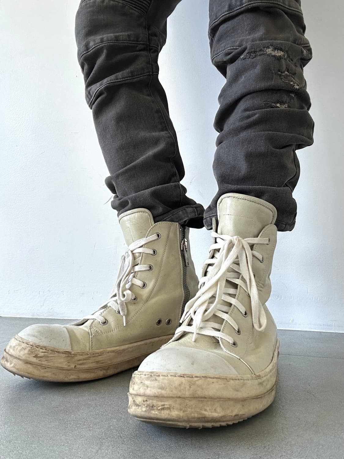 릭오웬스 og 라몬즈 하이 밀크 2010 상품이미지1