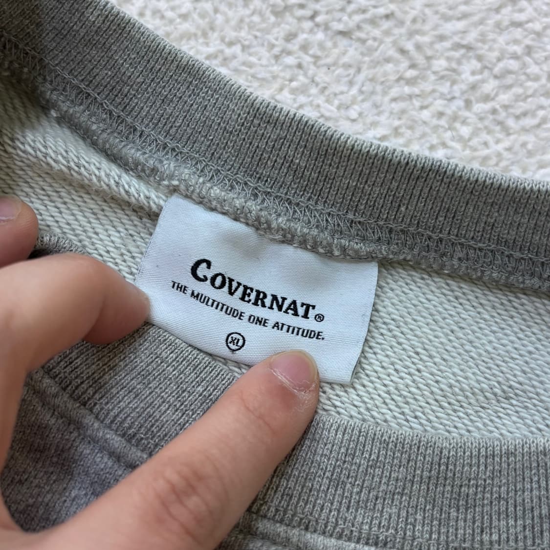 XL 커버낫 스몰로고 맨투맨 티셔츠 0312E 상품이미지3