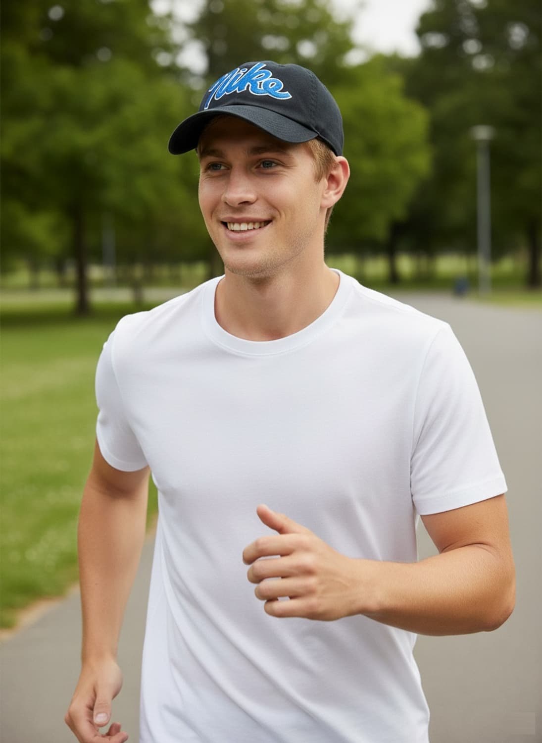 NIKE 나이키 빈티지 초레어 헤리티지86 블루 레터링 자수 볼캡 모자 상품이미지10