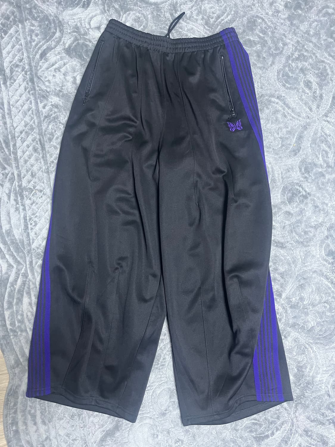 니들스 hd 트랙팬츠 s 블랙 퍼플 새상품 상품이미지1