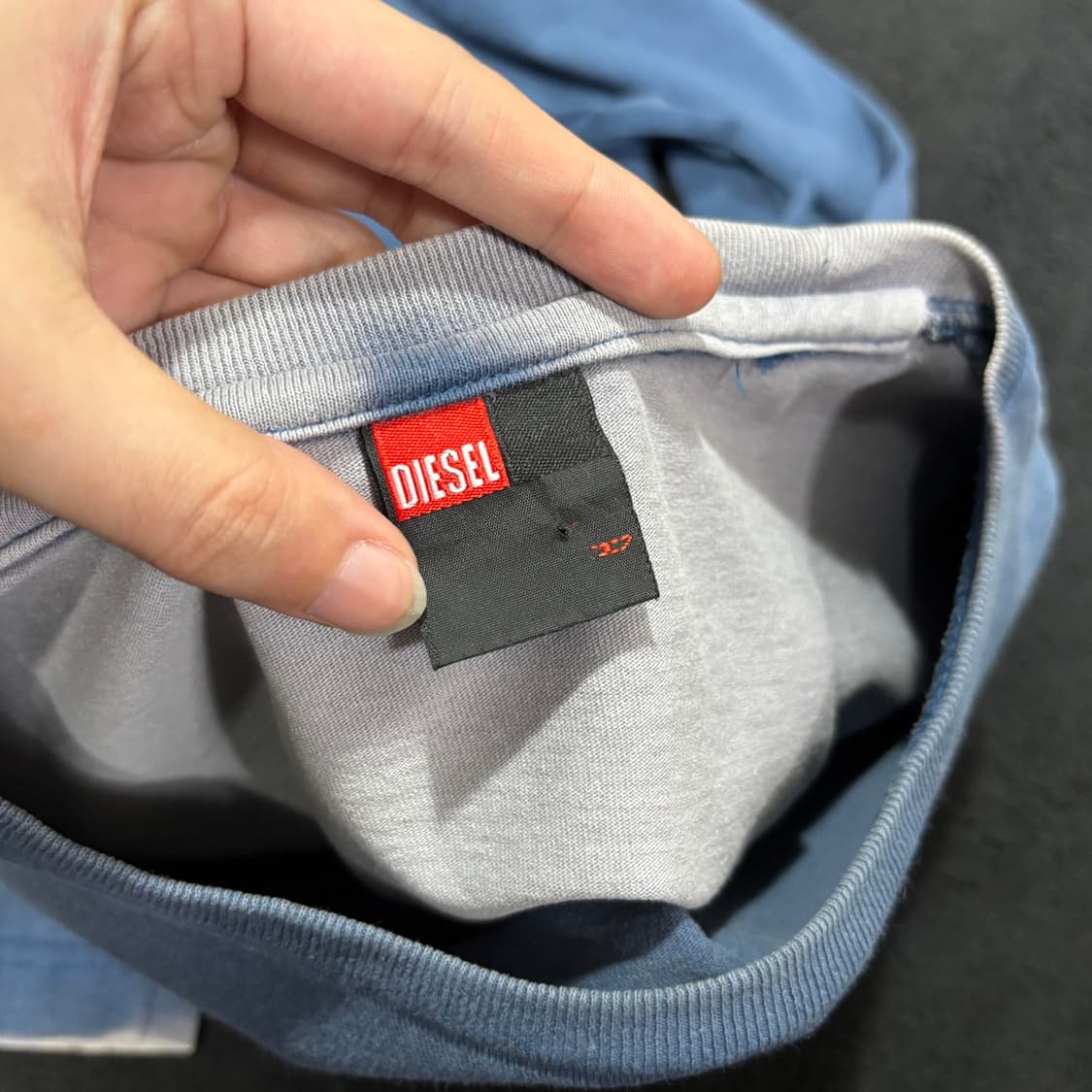 M 디젤 DIESEL 네이비 워싱 긴팔 롱슬리브 상품이미지4