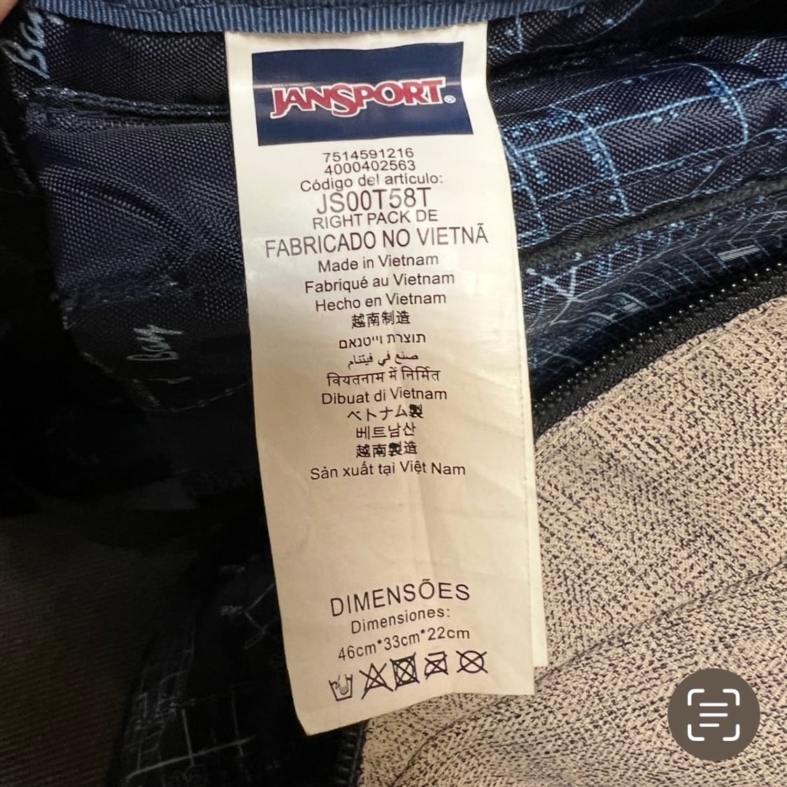 잔스포츠 백팩 라이트팩 디지털에디션 상품이미지8