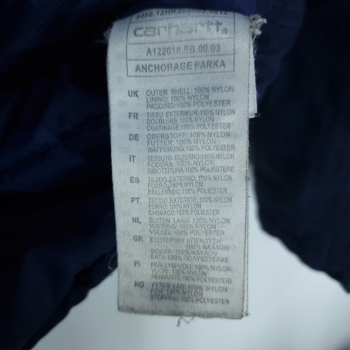 [칼하트] 로고 패치 앵커리지 야상 패딩 네이비 M17979 상품이미지9