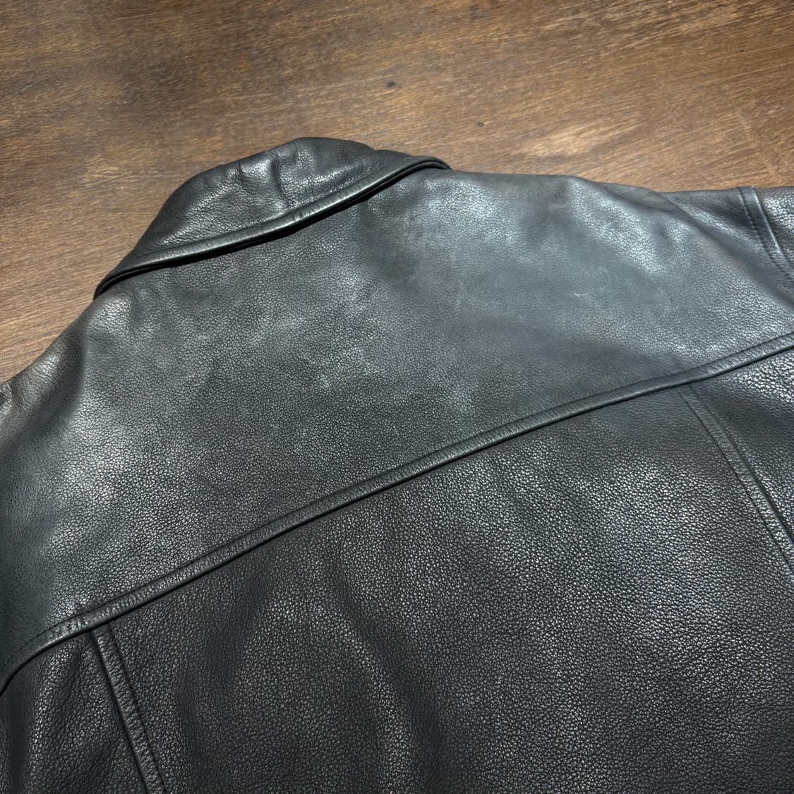 Lee 정품 블랙 소가죽 레더 가죽 자켓 상품이미지10
